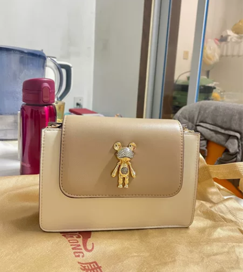 康龙女士斜挎包，实拍图 全新从来没用过，实...