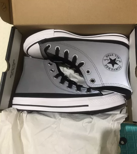 Converse/匡威情侣高帮鞋复古反光板...