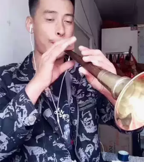 7寸5唢呐，鸡翅木全新，东北民间平均孔不定...