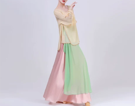 金刚舞蹈王诗意原创女娲裤阔腿练功服纱衣