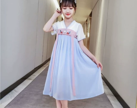 【新品促销活动价】2022年汉服女童超仙夏...