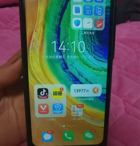 华为mate30，之前屏碎了，换了个屏（非...