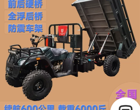 摩托车 众骑豹分时四驱农夫车400cc水冷...