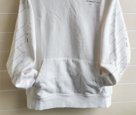 OFF WHITE 连帽白卫衣 男 箭头l...