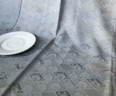灰蓝菱花晕染色无地和服真丝蚕丝面料中古回流...
