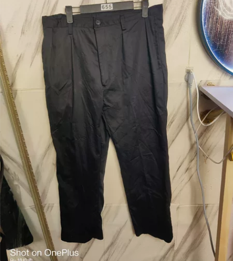 男士春秋款休闲裤黑色 腰围88裤长97，3...