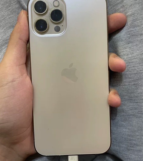 自用苹果12pro Max256 金色 面...