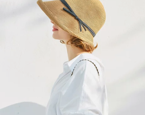 【狂欢价】赫本风草帽女小檐夏季韩版百搭潮遮...