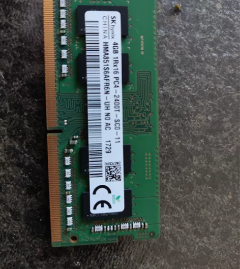 笔记本内存，海力士DDR4，2400，4G...
