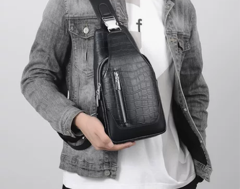 Calien Klieo欧美胸包男士斜挎包...