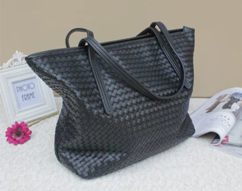 欧美时尚 纯手工编织包 单肩包 大包 女…...