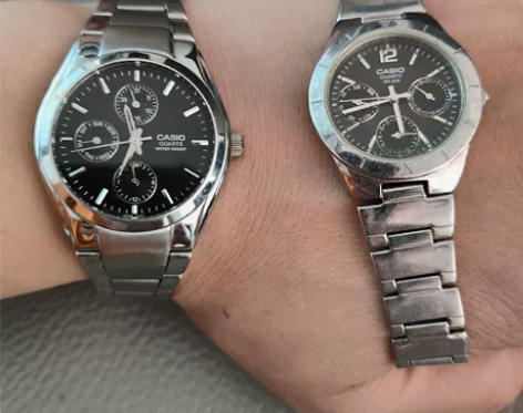 卡西欧情侣手表 手表有些年头了，换过一次电...