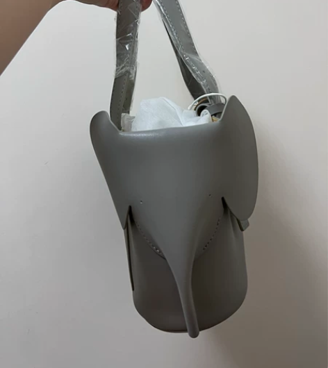 大象手提包斜挎包，头层牛皮，全新 感兴趣的...