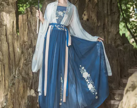 【风尚价】桔屿正品原创汉服女解语对襟齐腰襦...