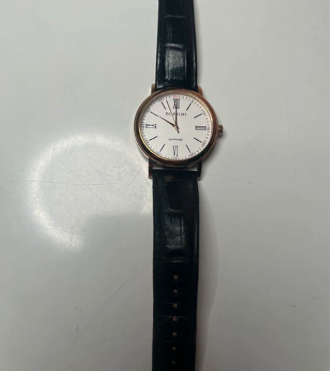 正品罗西尼情侣表真皮带手表男士石英表休闲男...