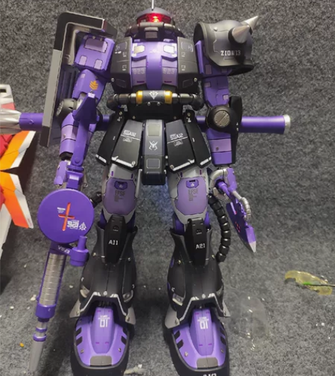 大班高达mega1/48绿扎古 改色1/4...