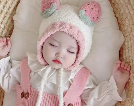 婴儿帽子秋冬季可爱超萌珊瑚绒套头帽婴儿幼儿...