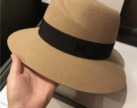 秋冬季休闲百搭羊毛呢礼帽宽檐时尚圆顶爵士…...