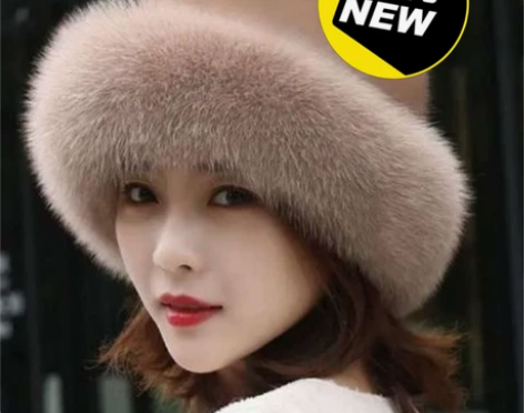 【清仓了！】女贝雷帽子仿水貂狐狸毛秋冬贵妇...