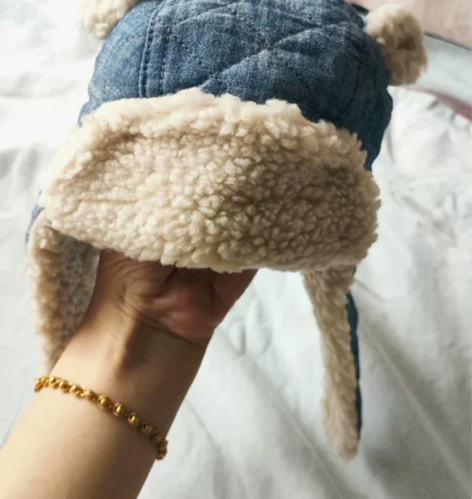 宝宝帽子打包适合2-3岁秋冬加厚抓绒雷锋帽...