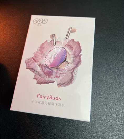全新QCY FairyBuds蓝牙耳机，粉...