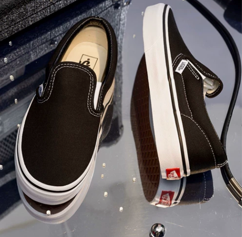 Vans全新黑色 一脚蹬 板鞋 最经典款 ...