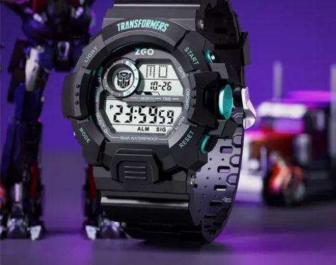 正港电子表男生变形金刚青少年儿童男童运动初...