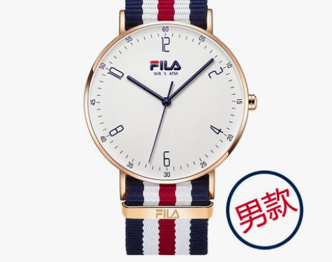【风尚价】FILA斐乐手表男女情侣表石英手...