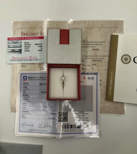 菜百 钻戒35分 98新 A级 Chow ...