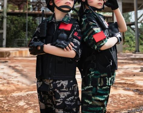 ?儿童迷彩服套装夏季短袖特种兵男女童户外军...