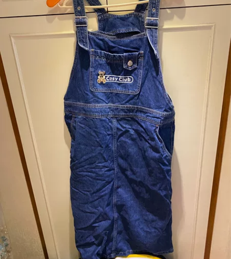 H##amp;amp;M牛仔背带裙 穿过一...