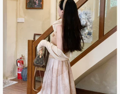 干枯玫瑰针织吊带衫侘寂风小众设计感背心+纯...