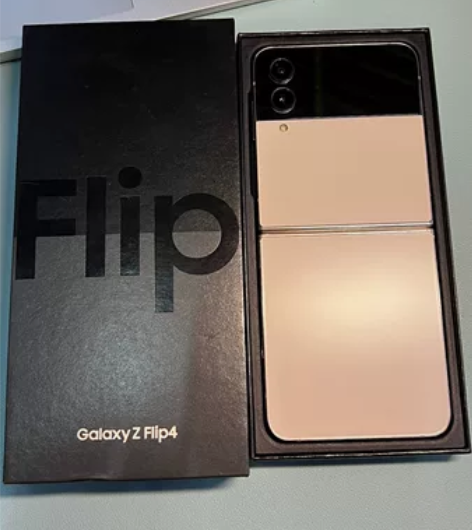 三星zflip4港版全新机8+256g金色...