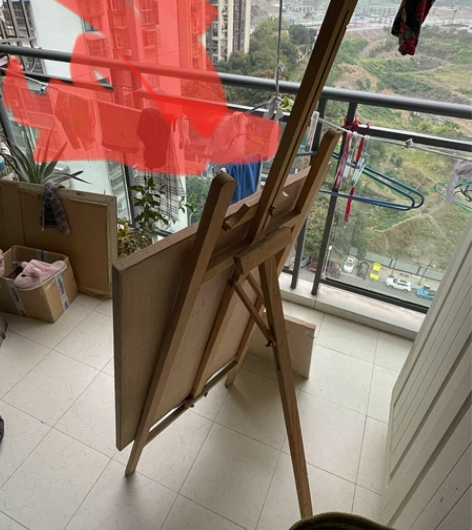 实木画架，画板大小2块，在家吃灰中，几乎没...