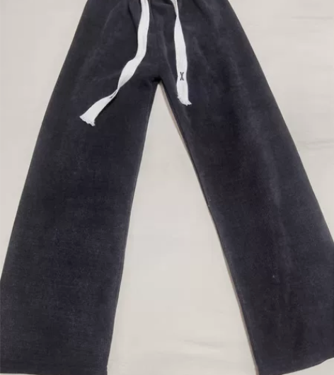 全新包邮灯芯绒阔腿裤女裤子秋冬季窄版加绒裤...