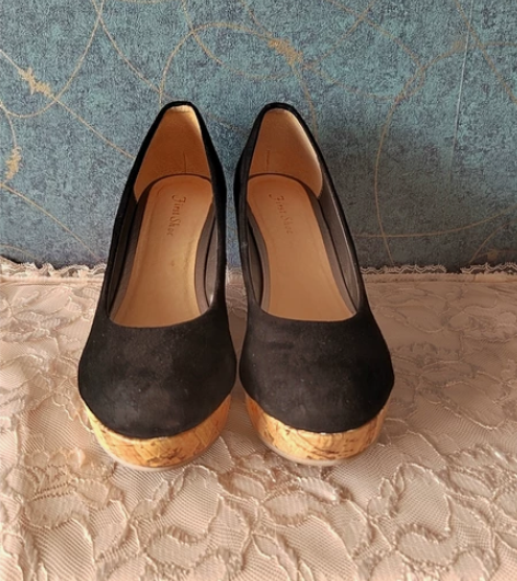first shoe第1秀 女黑色磨砂皮单...
