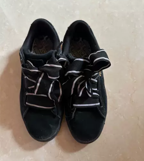 彪马puma黑色板鞋，39码，五六成新吧 ...