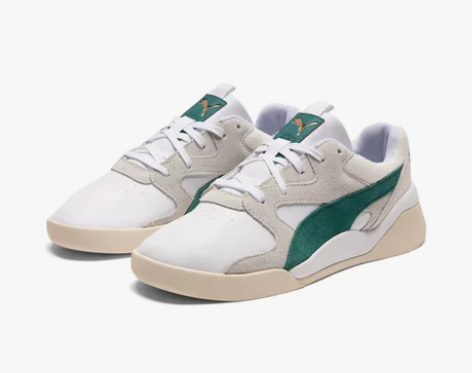 PUMA彪马官方正品 女子拼色休闲鞋绿 3...