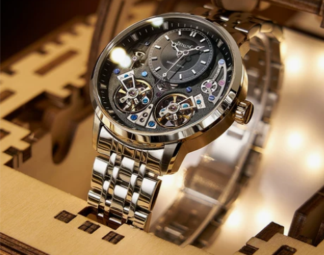 德国十大新款全自动双陀飞轮机械手表米勒品牌...