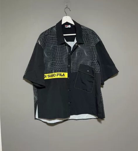 Fila 斐乐 男士运动宽松短袖衬衫 L码...