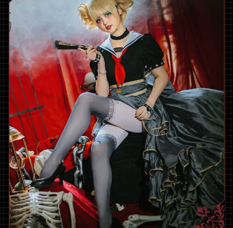 初兽猫渡我被身子花嫁礼服全新L码，全套有毛...