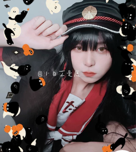 初兽猫黑长直假发 全新未修剪仅试戴（p1亲...