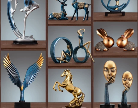 现代简约装饰品摆件家居客厅酒柜桌面摆件创意...