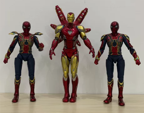 正版散货 漫威 蜘蛛侠 钢铁侠1/9手办M...