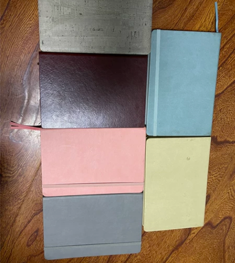 复古软皮笔记本子商务会议办公用工作记录记事...