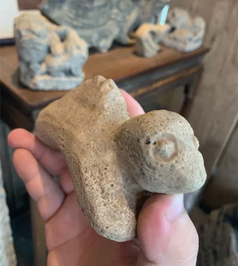 石器石兽 石鸟 有介意勿拍,老物件都有残,...