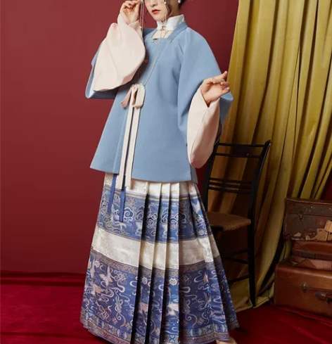 七月夕明制短袄汉服 帮闺蜜挂 马面裙L码 ...