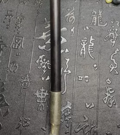 玛瑙烟嘴紫光檀实木烟杆白铜烟锅烟袋，总长度...