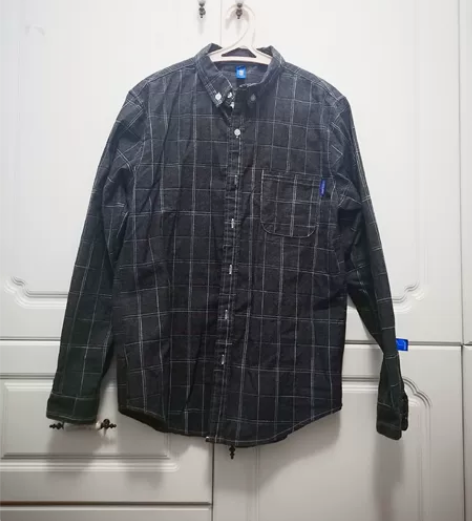 深灰色衬衣,男,xl,8新,春秋款 适合1...