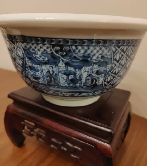 日本回流 青花 染付 满工满绘 人物画片 ...